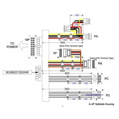 SS-600H2U Seasonic Fonte 2U 600W 12V v.2.2 80 Plus