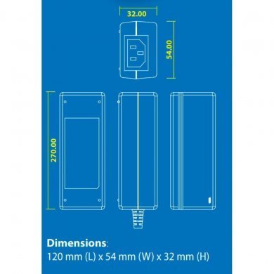 Seasonic fonte 12V 5A 60W Pino 2.5x5.5mm