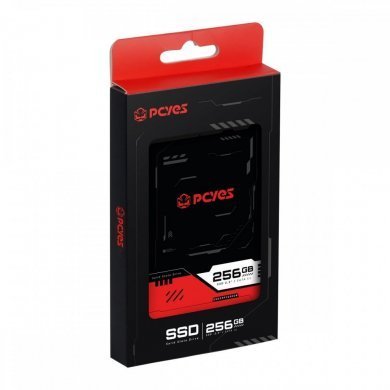 PCYes SSD 256GB SATA3 6Gbps 2.5 polegadas NAND 3D TLC