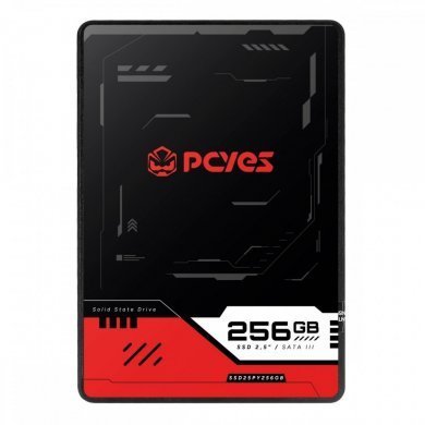 PCYes SSD 256GB SATA3 6Gbps 2.5 polegadas NAND 3D TLC