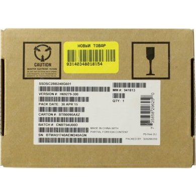 SSDSC2BB240G601 SSD INTEL 240GB SATA 6GBPS Para Servidor