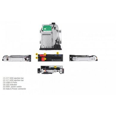 Gaveta Dupla Thermaltake Rack Max5 SATA