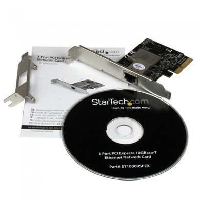 ST10000PEX StarTech  1x 10Gbps RJ45 Ethernet Card