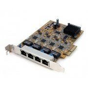 Placa de Rede Quad Port Gigabit StarTech 4x RJ45 10/100/1000 PCI Express x4, x8 e x16, Wake-on-LAN