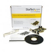 Placa de Rede Dual Gigabit Startech Interface: 2x RJ-45 Gigabit, CD com drivers de instalação, Acompanha espel
