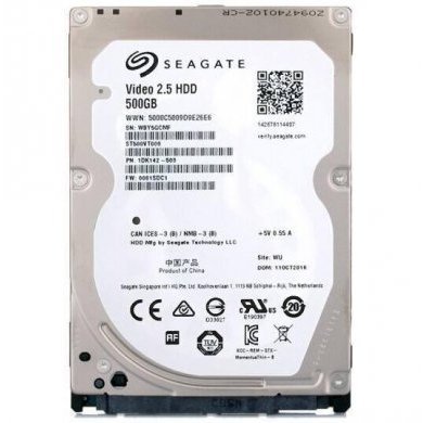 ST500VT000 Seagate HD 500Gb 3Gbs 16MB 3.0Gb 2.5 Pol. 7mm