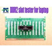 Placa de Teste e Diagnóstico com LED para Slot de M 1X Notebook Mainboard DDR2 tester Slot de Memória, 1 x manual em Inglês