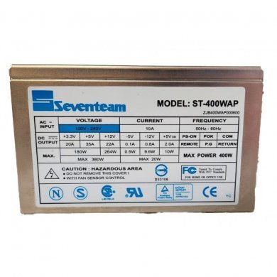 ST-400WAP SEVENTEAM FONTE DE ALIMENTAÇÃO ATX 400W