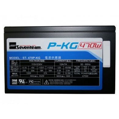 ST-470P-KG Fonte Seventeam ST470PKG 470W Reais, CPU 4 Pinos ATX 12V v2.2