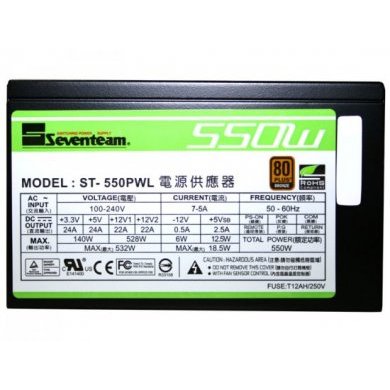 ST-550PWL Fonte Seventeam 550W Reais PFC Ativo