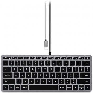 ST-UCSW1M Satechi Slim W1 Wired Backlit Keyboard (Space Gray)