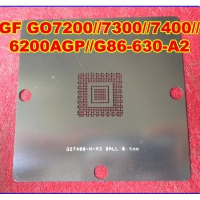 Stencil_80x80-G86-630-A2 Stencil 80x80mm nVidia GO7200, 7300, 7400-N-A3, 6200AGP, G86-630-