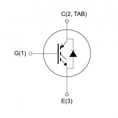 STGF14NC60KD Transistor IGBT PowerMESH 600V 11A 28W TO220 3Pins