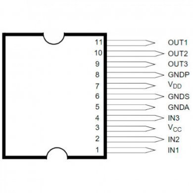 STV9555 TRIPLE CH HIGH VOLTAGE VIDEO AMP (Kit 2 und)