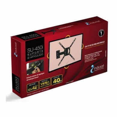 SU-450I Indusat Suporte de Parede Bi-articulado para TV