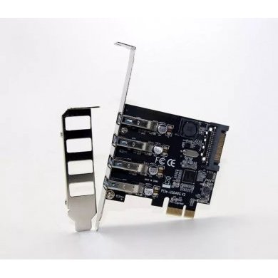 Placa PCI-E x1 para 4x USB 3.0 5Gbps