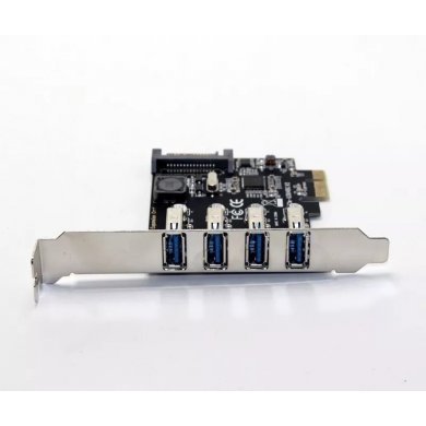 Placa PCI-E x1 para 4x USB 3.0 5Gbps