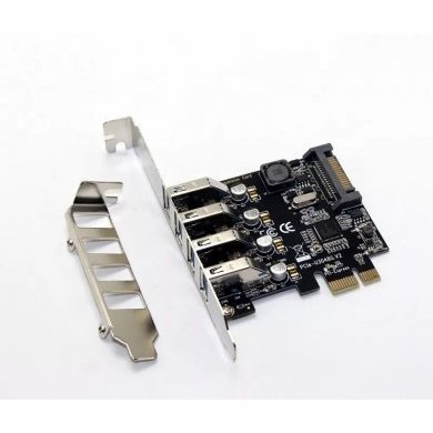 Placa PCI-E x1 para 4x USB 3.0 5Gbps