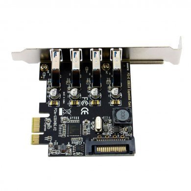Placa PCI-E x1 para 4x USB 3.0 5Gbps