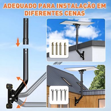 SUPORTE-STARLINK3 Suporte Antena Starlink Gen 3 ajustável de parede ou teto