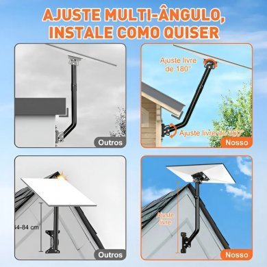 SUPORTE-STARLINK3 Suporte Antena Starlink Gen 3 ajustável de parede ou teto