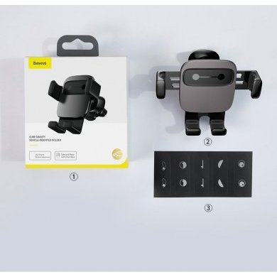 SUYL-FK0S Baseus Suporte Veicular Cube Gravity Prata