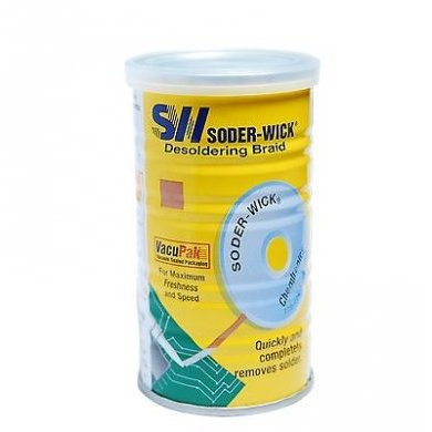 SW18025 Chemtronics Solder Wick Rosin 2.5mm 1.5M