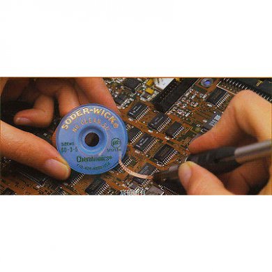 SW18025 Chemtronics Solder Wick Rosin 2.5mm 1.5M