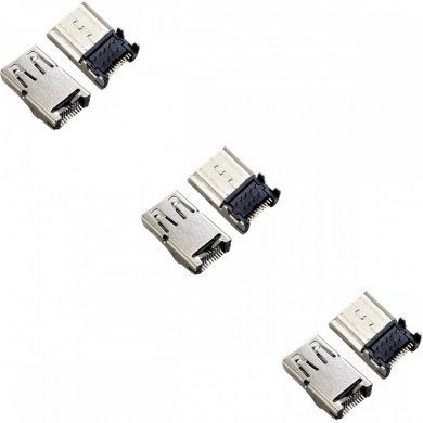 SW3-013 3x conector Micro HDMI 19 pinos DP 0.2