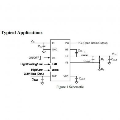 Ci PWM DC/DC de 4 a 23V 6A QFN3x3-20