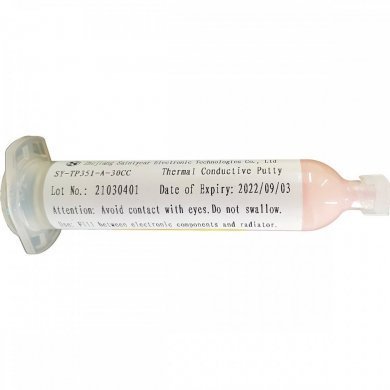 SY-TP351-A-30CC Massa térmica silicone rosa 3.5W TP 350 tubete 90gr