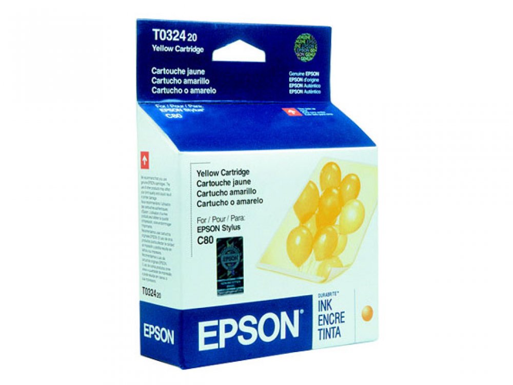 Cartucho de Tinta Epson T032420 Amarelo 17 ml - para 