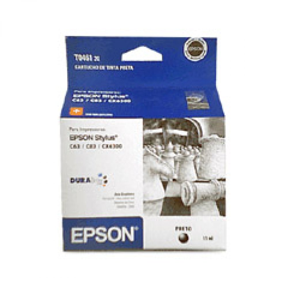 Cartucho de Tinta Epson T046120 Preto - para Stylus C63 Cor: Preto, Rendimento aprox. de 420 páginas