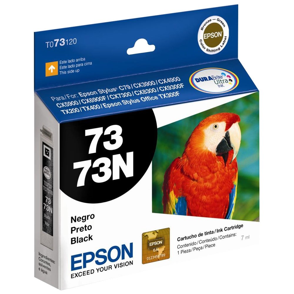 T073120 Cartucho de Tinta Epson 73 Preto 7ml
