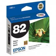Cartucho de Tinta Epson T082120-AL (82) Preto Hi-Defini Cor: Preto, Rendimento Aprox. 300 Páginas, 11 ml