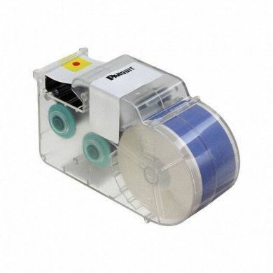 T100X000VQC-WH Panduit fita de vinil 1in branco sobre azul