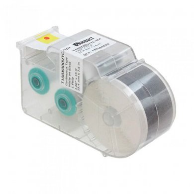 T100X000VYC-WH Panduit fita de vinil 1in branco sobre preto