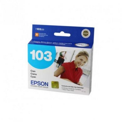Cartucho de Tinta Epson T103220 (103) Ciano 11 ml Durabrite Ultra