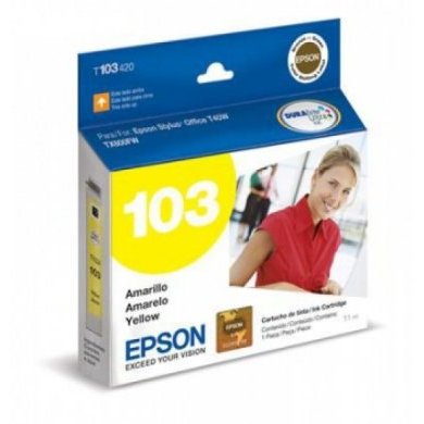 T103420 Cartucho de Tinta Epson  T103420 (103) Amarelo 11 ml Durabrite Ul