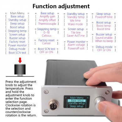 T12-EST Estação de solda eletronica  STC Oled 24V