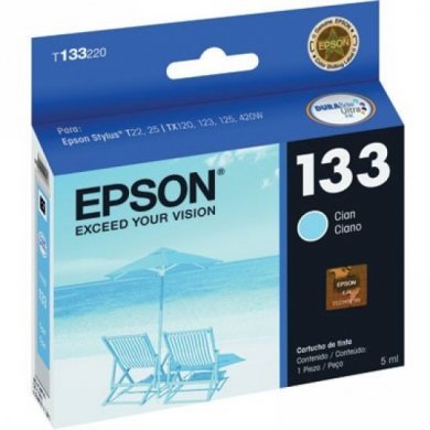 T133220 Cartucho de Tinta Epson 133 Ciano
