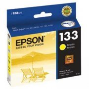 Cartucho de Tinta Epson 133 Amarelo 5 ml, Rendimento: 390 páginas aprox, para Stylus T22/T25/TX320F/TX120/TX123/TX125/TX420W