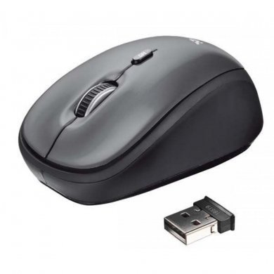 T18519 TRUST MOUSE YVI 2.4GHZ SEM FIO PRETO