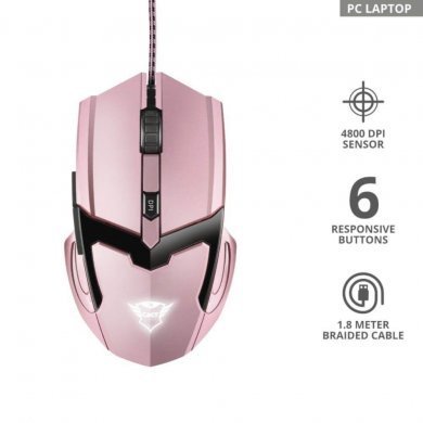 T23093 Trust mouse gamer rosa GXT 101P GAV 4600dpi