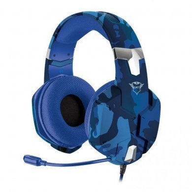 T23249 Trust headset gamer GXT322B Carus camo azul P3 2.0