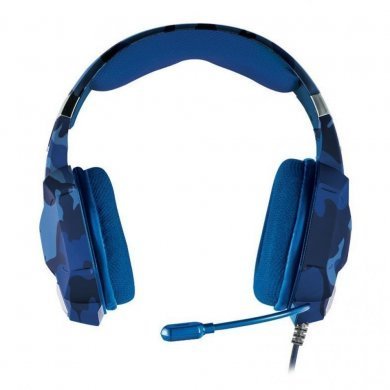 Trust headset gamer GXT322B Carus camo azul P3 2.0