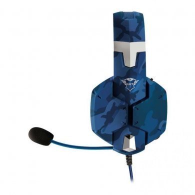 Trust headset gamer GXT322B Carus camo azul P3 2.0