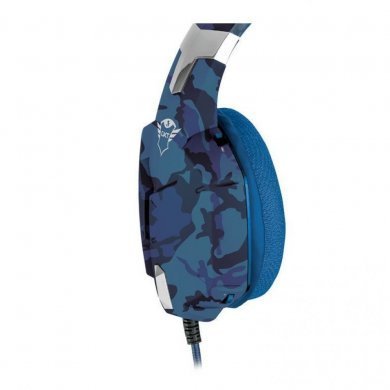 Trust headset gamer GXT322B Carus camo azul P3 2.0