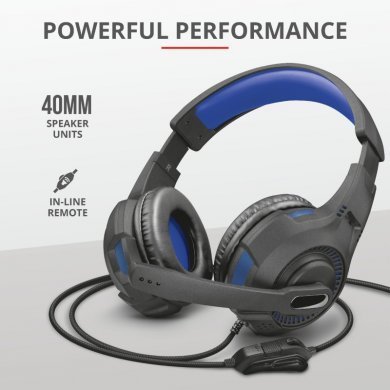 T23250 Trust headset gamer GXT 307B Ravu azul 2.0