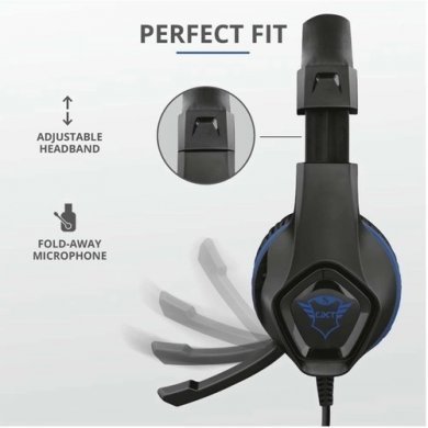 T23309 Trust Headset Gamer GXT 404B Rana Azul 2.0